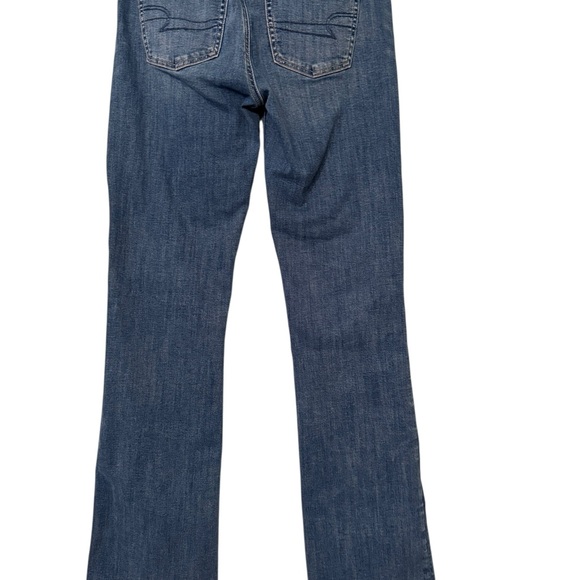 American Eagle Kick Boot Jeans – Size 8 X-Long – Medium Bright Indigo - Picture 4 of 8